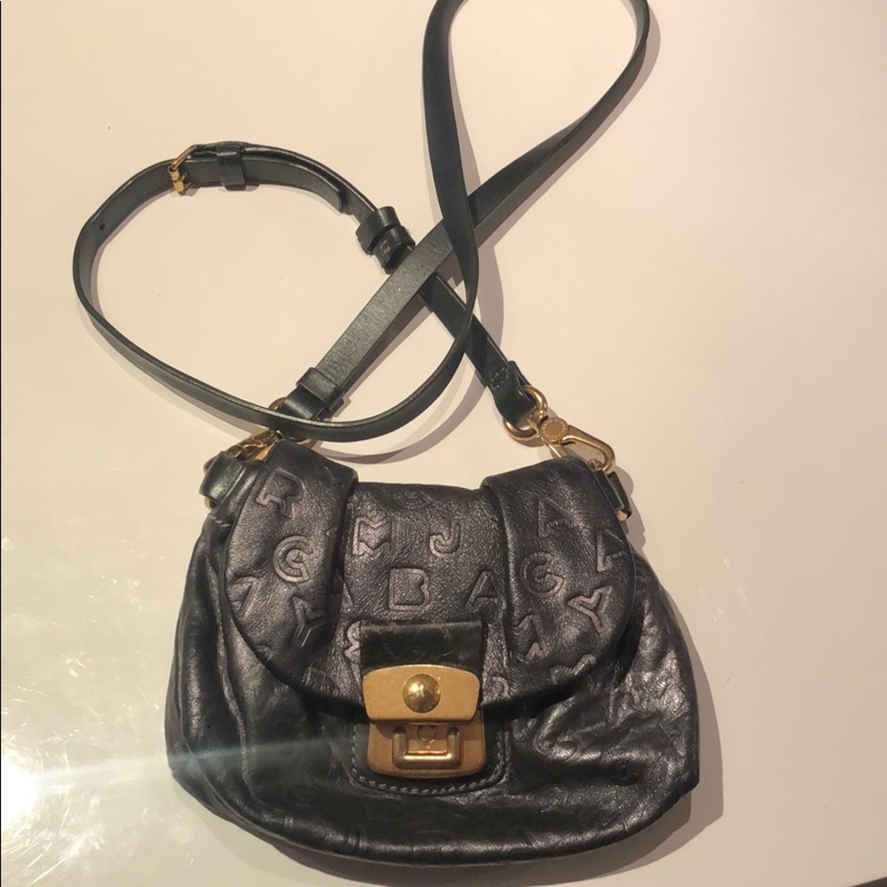 Marc by Marc Jacobs metallic gray crossbody bag